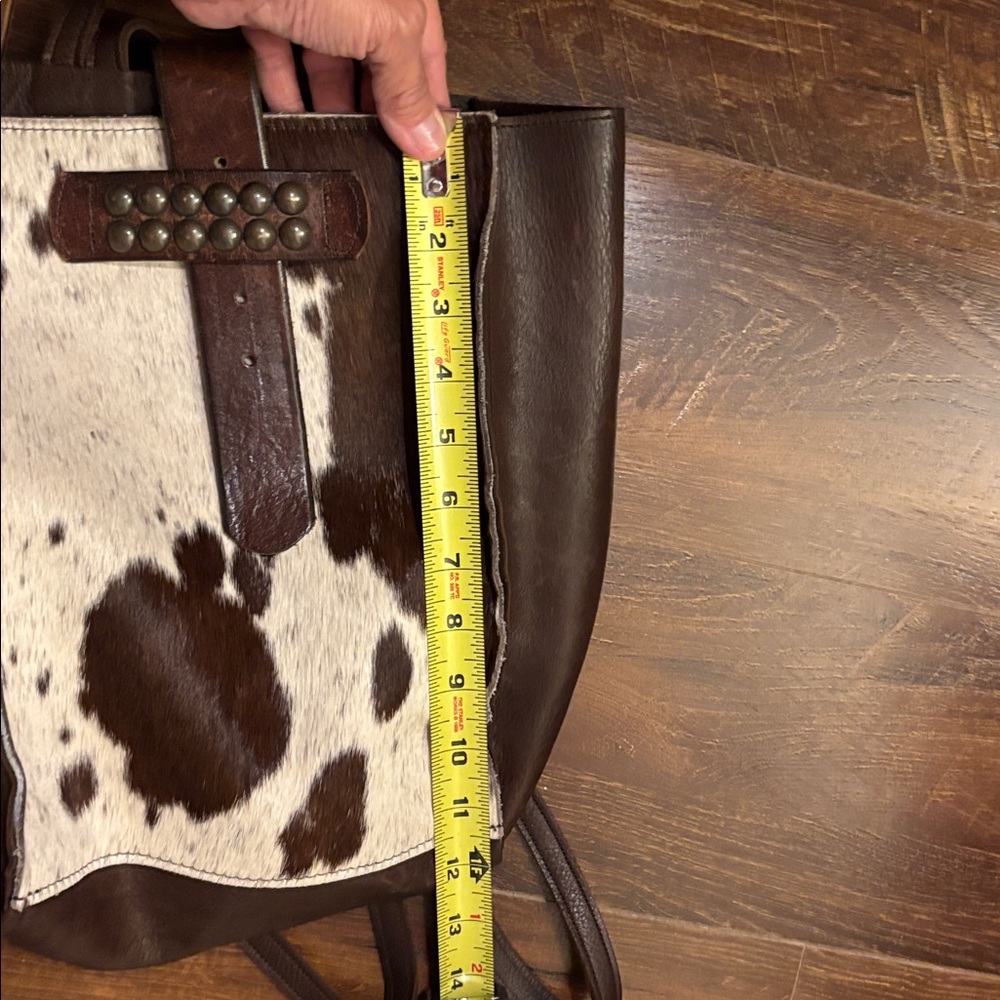 McFadin Made in Texas Cowhide Leather Purse/ Tote Bag. Stacie & Laurie McFadin. - Picture 11 of 12